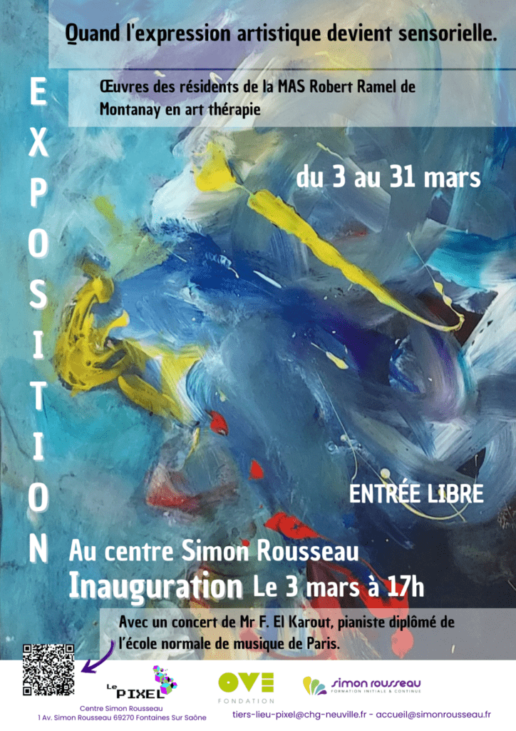 affiche de l'exposition du 3 au 31 mars