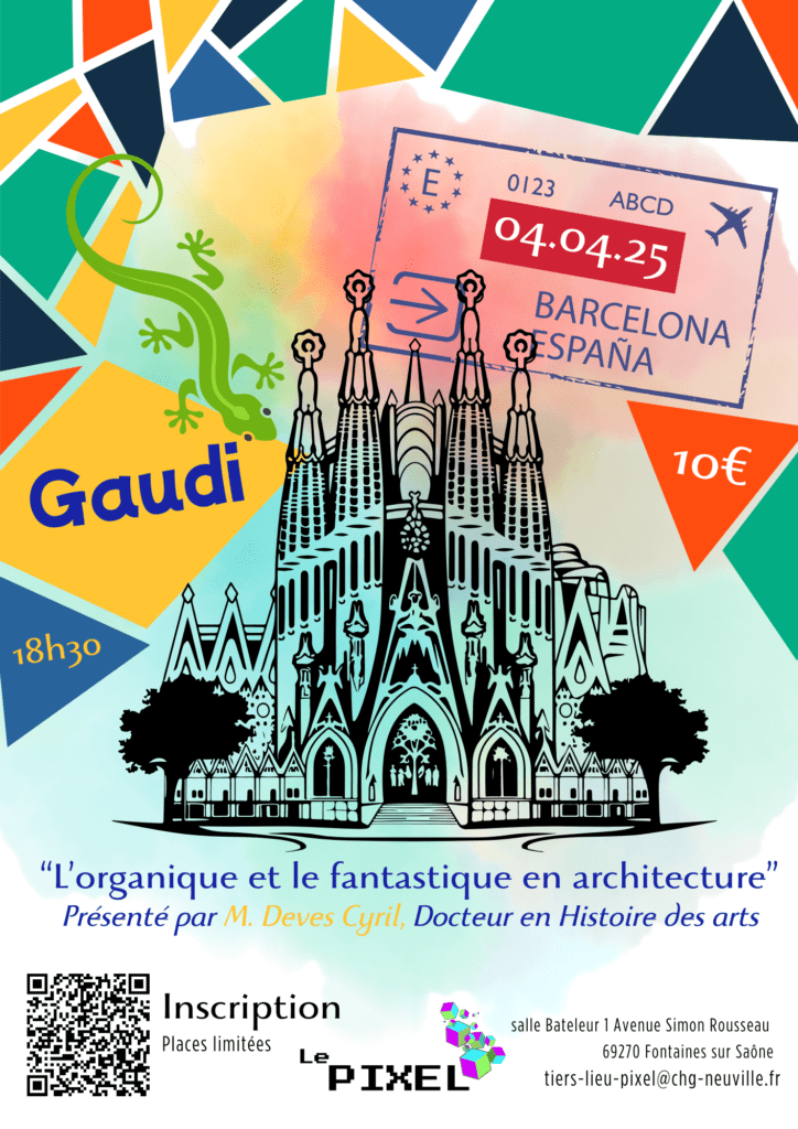 affiche de la conférence sur gaudi