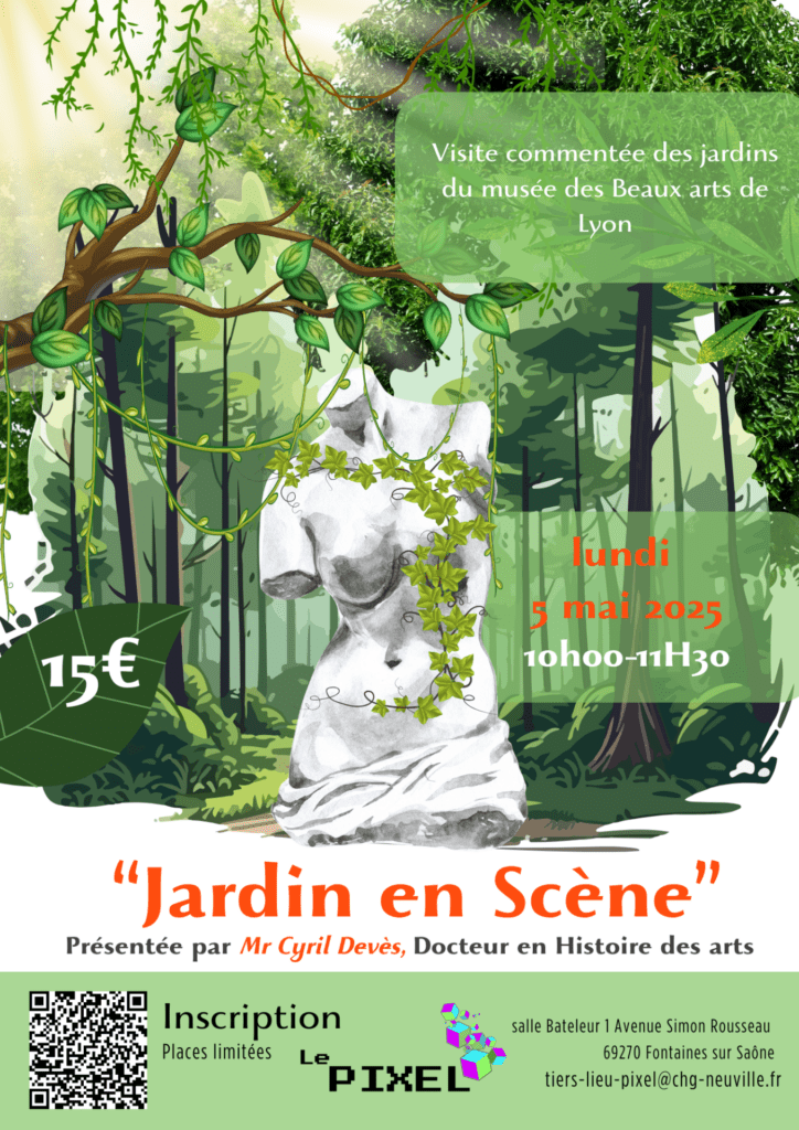 affiche jardin en scène
