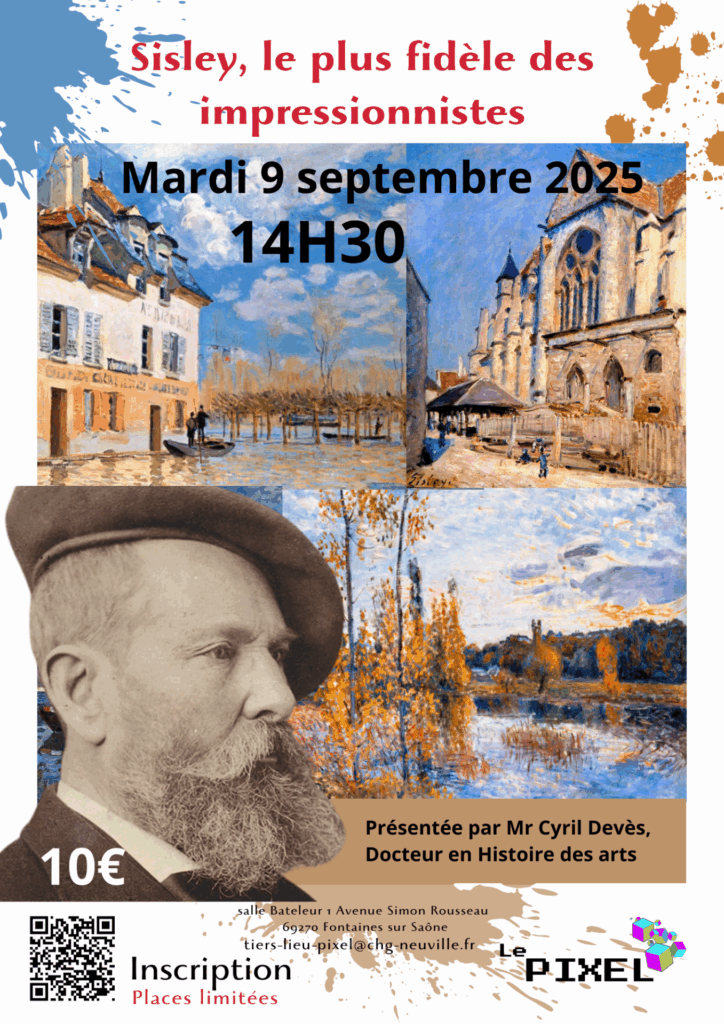affiche conférence sisley