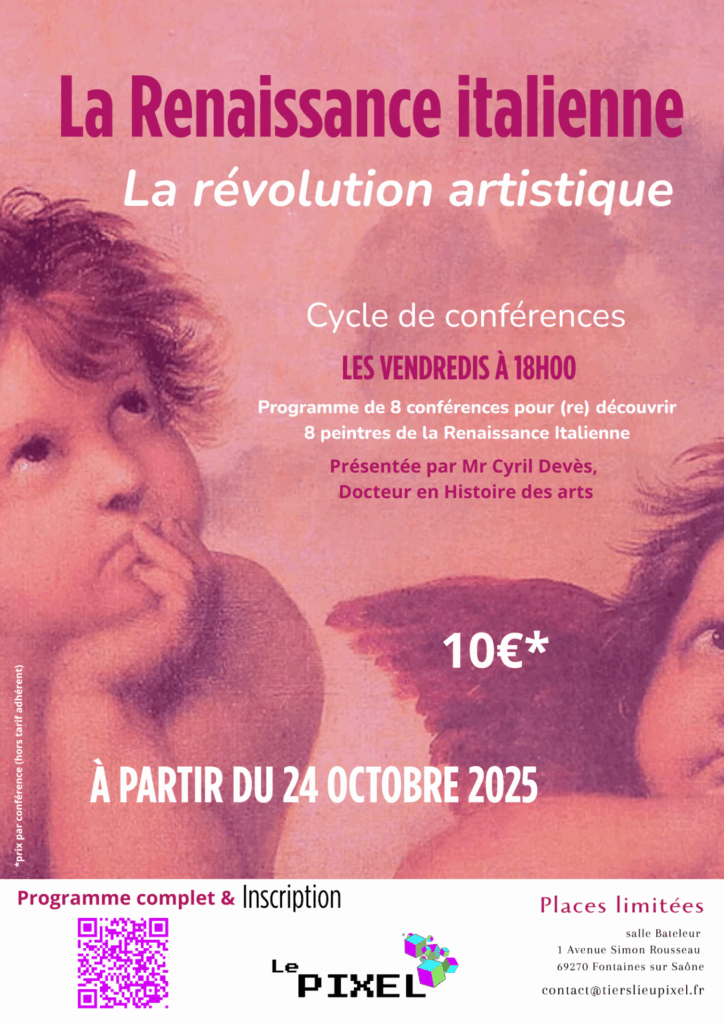 affiche conférence renaissance italienne